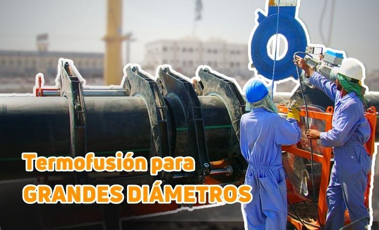 máquinas de termofusión para tuberías de grandes diámetros de Ritmo