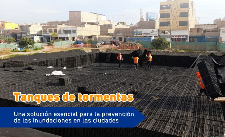 tanques de tormentas hdpe subterráneos prevención inundaciones