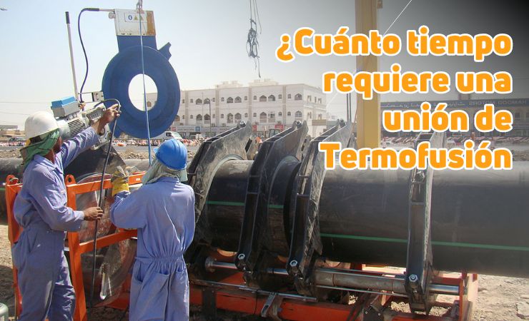 tiempo junta termofusion unión